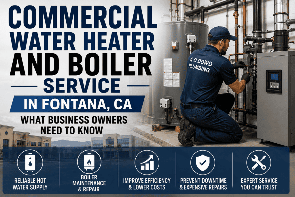 Commercial Water Heater and Boiler Service in Fontana, CA: What Business Owners Need to Know