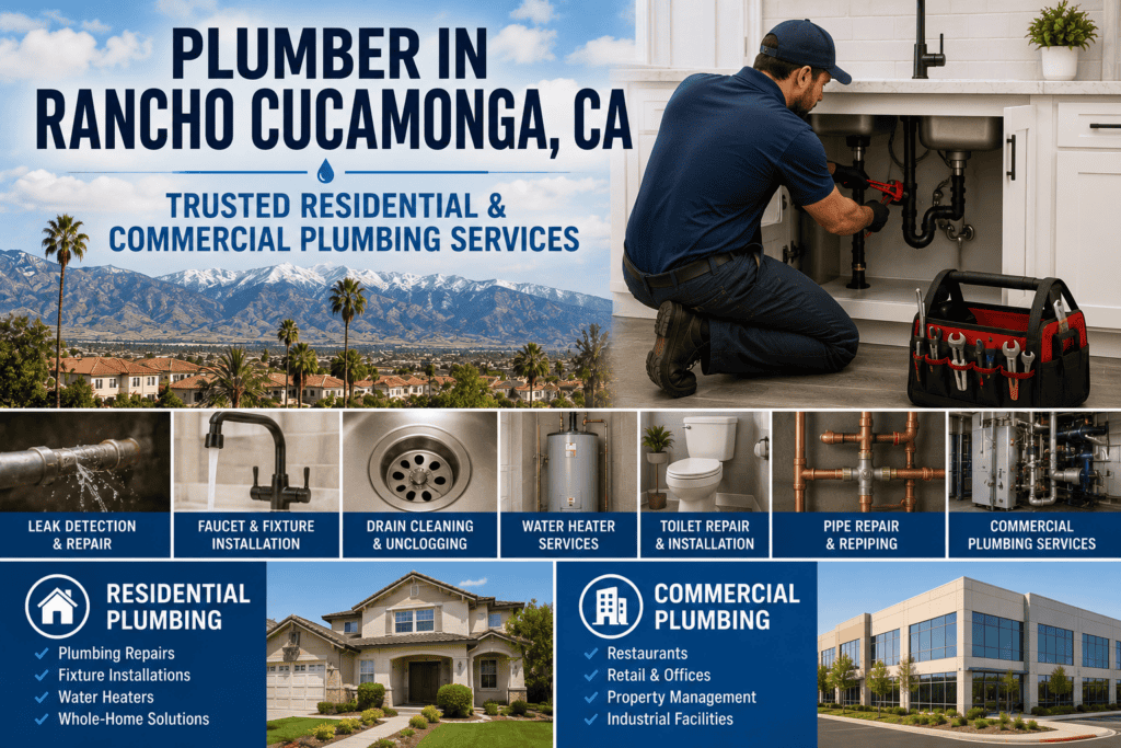 Plumber in Rancho Cucamonga, CA: Trusted Residential & Commercial Plumbing Services