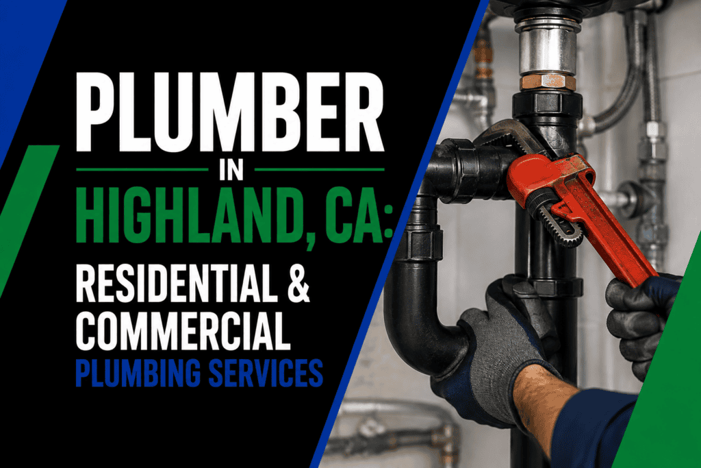 Plumber in Highland, CA- Residential and Commercial Plumbing Services
