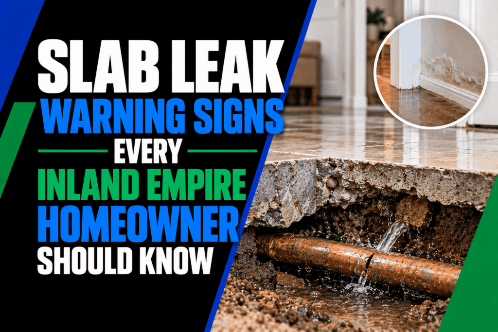 Slab Leak Warning Signs Every Inland Empire Homeowner Should Know