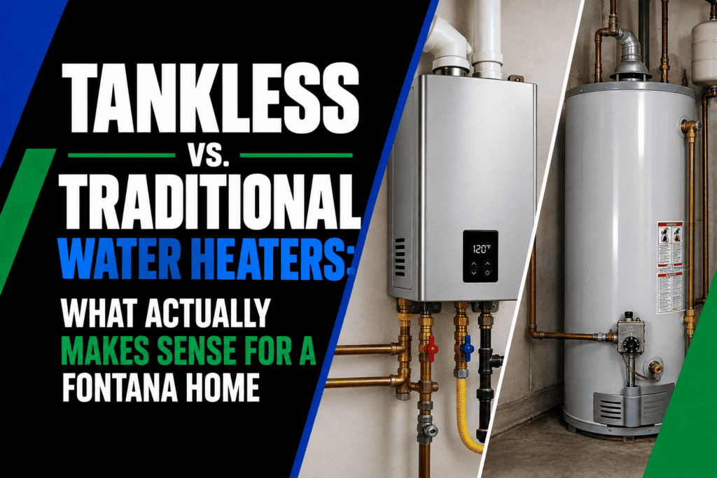 Tankless vs. Traditional Water Heaters- What Actually Makes Sense for a Fontana Home