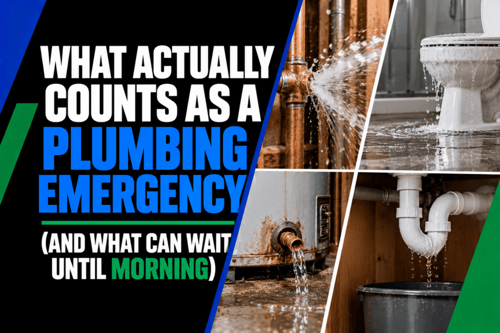What Actually Counts as a Plumbing Emergency (And What Can Wait Until Morning)